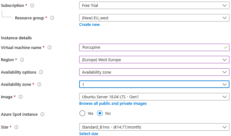 Instance properties